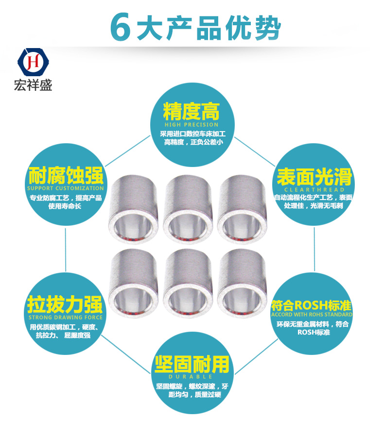 車床加工隔離柱加工