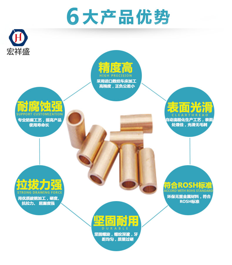 精密銅套加工定做