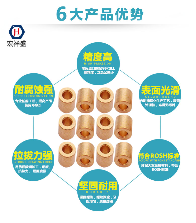 精密小銅套定制