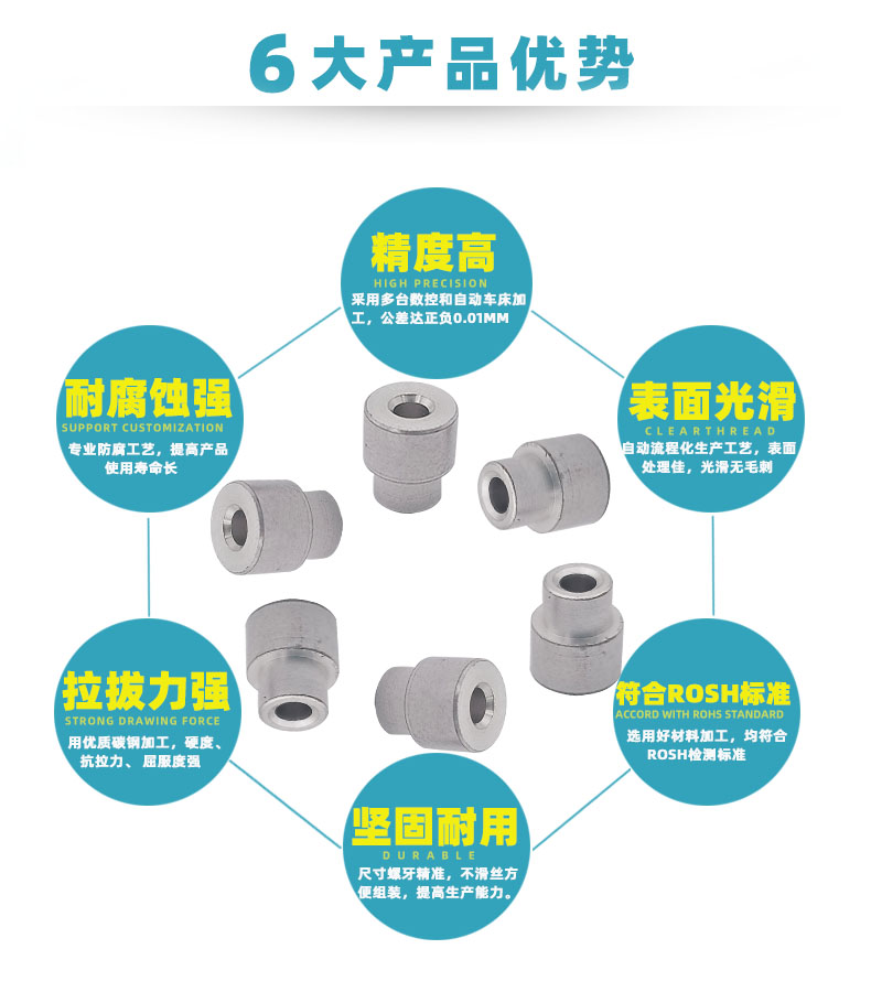 鋁鉚釘數控車床加工